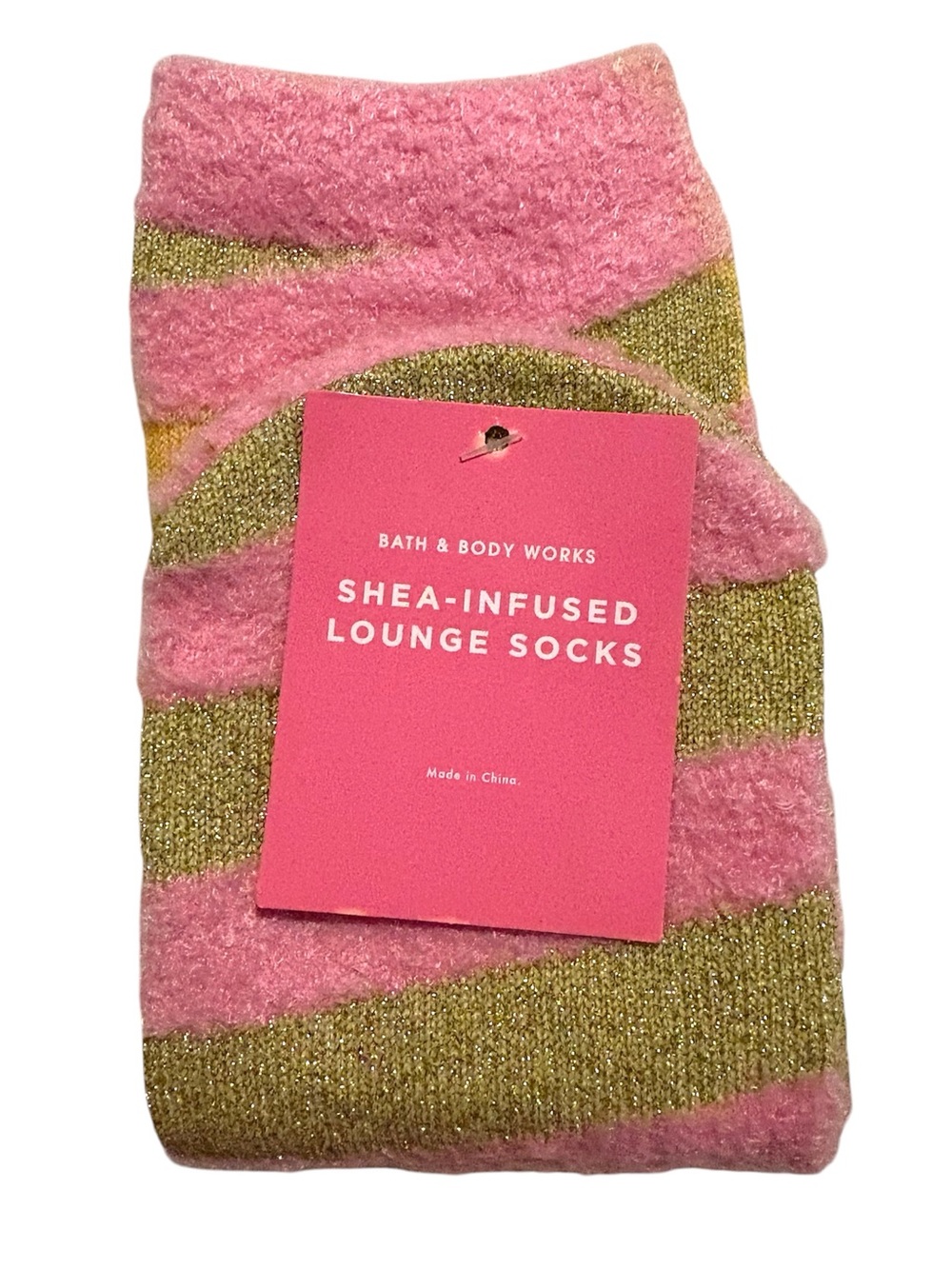 🥂Bath & Body Works NWT Champagne Toast Shea Infused Socks🥂
